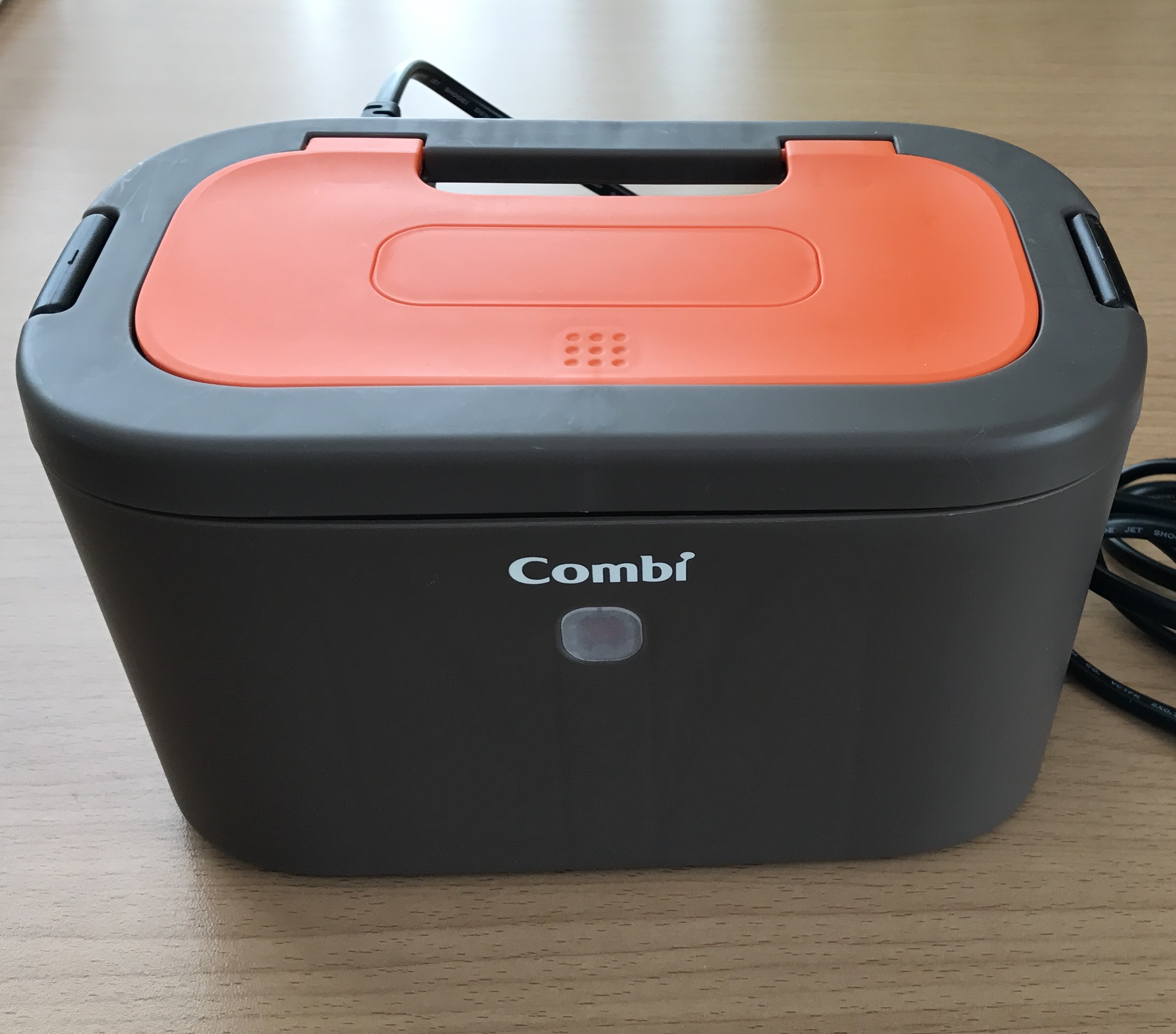 コンビ Combi おしり拭きあたため器 クイックウォーマー LED+ネオンオレンジ 上から温めるトップウォーマーシステム 安全