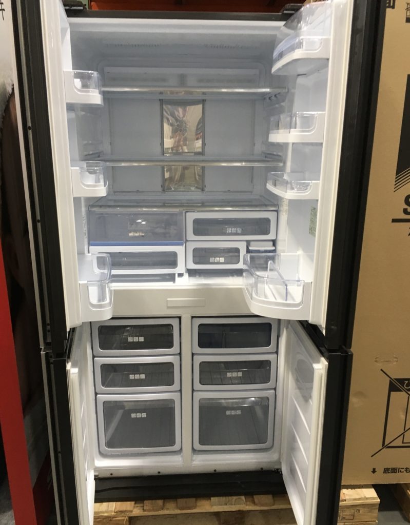 コストコで幅広の冷蔵庫シャープSJ-G61Xが値引きでお買い得になってた 